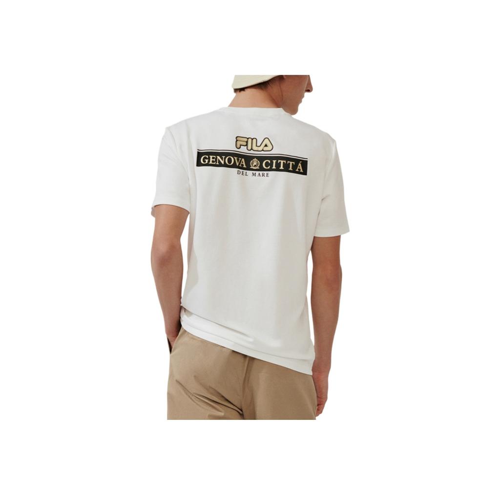 Fila Urban Minimalist Versatile Classic Short Sleeve T-Shirt Men Tops White F11M018108F-WT