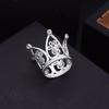 Rhinestone Pearls Metal Crown for Boys Girls Baby Birthday Prom Mini Tiaras Hair Jewelry Cake Crowns Ornaments Party Accessories