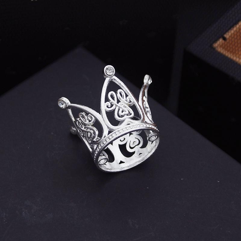 Rhinestone Pearls Metal Crown for Boys Girls Baby Birthday Prom Mini Tiaras Hair Jewelry Cake Crowns Ornaments Party Accessories