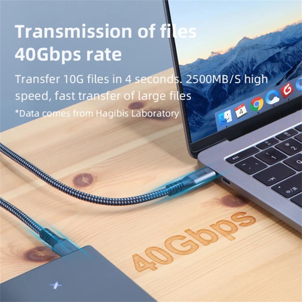 Usb4.0 40gbps Type C To Type C Cable Pd3.1 240w Fast Charging Cable 8k 60hz Compatible For Ps5 Nintendo Switch