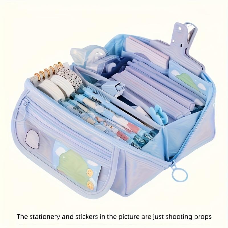 [Multi-Functional Pencil Case] Large-Capacity Multi-Functional Pencil Case with Desktop Organizer and Storage Box, Perfect for Study and Work