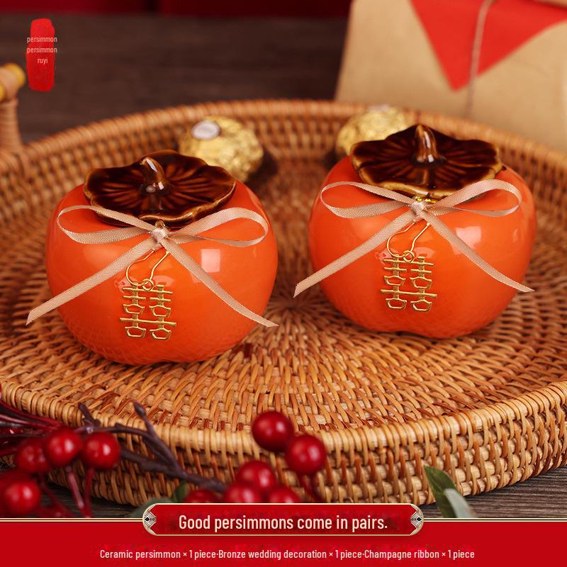 

Украшения из хурмы для свадебного подарка: Ритуальные сувениры и украшения для помолвки для молодоженов в стиле жуйи Width 9.5cm, Height 7.5cm