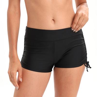 Damen Bademode Große Größe Bademode Boxershorts Bademode Einzelne Hosen Hohe Taille Einfarbig Trendsetzende Must-have-Artikel Mode Schlank Vielseitige Unterteile