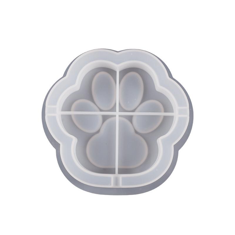 Cat Paw Ashtray Silicone Mold Epoxy Resin Mold for Cigar Concrete Crystal Casting Gypsum Plaster Holder Jewelry Box Storage Mold