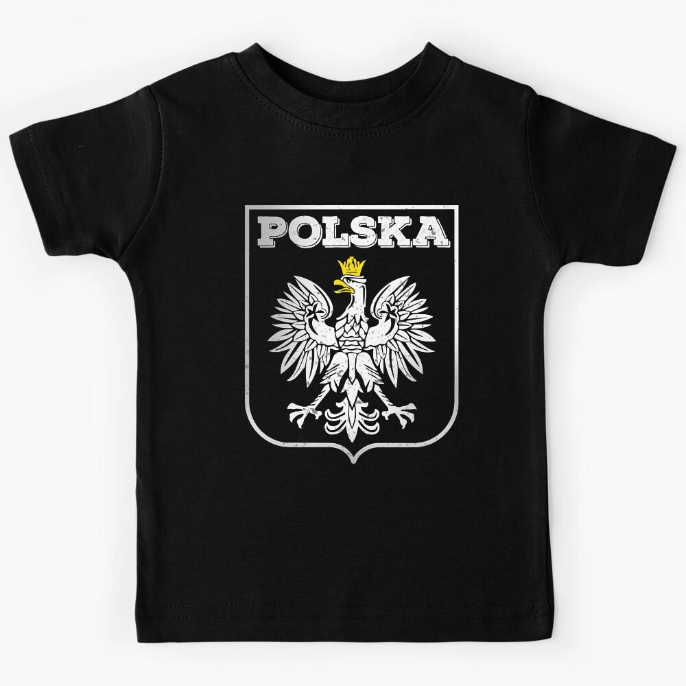 Vintage Polska Logo Retro Eagle Polish Pride Poland Gear Kids T-Shirt 110