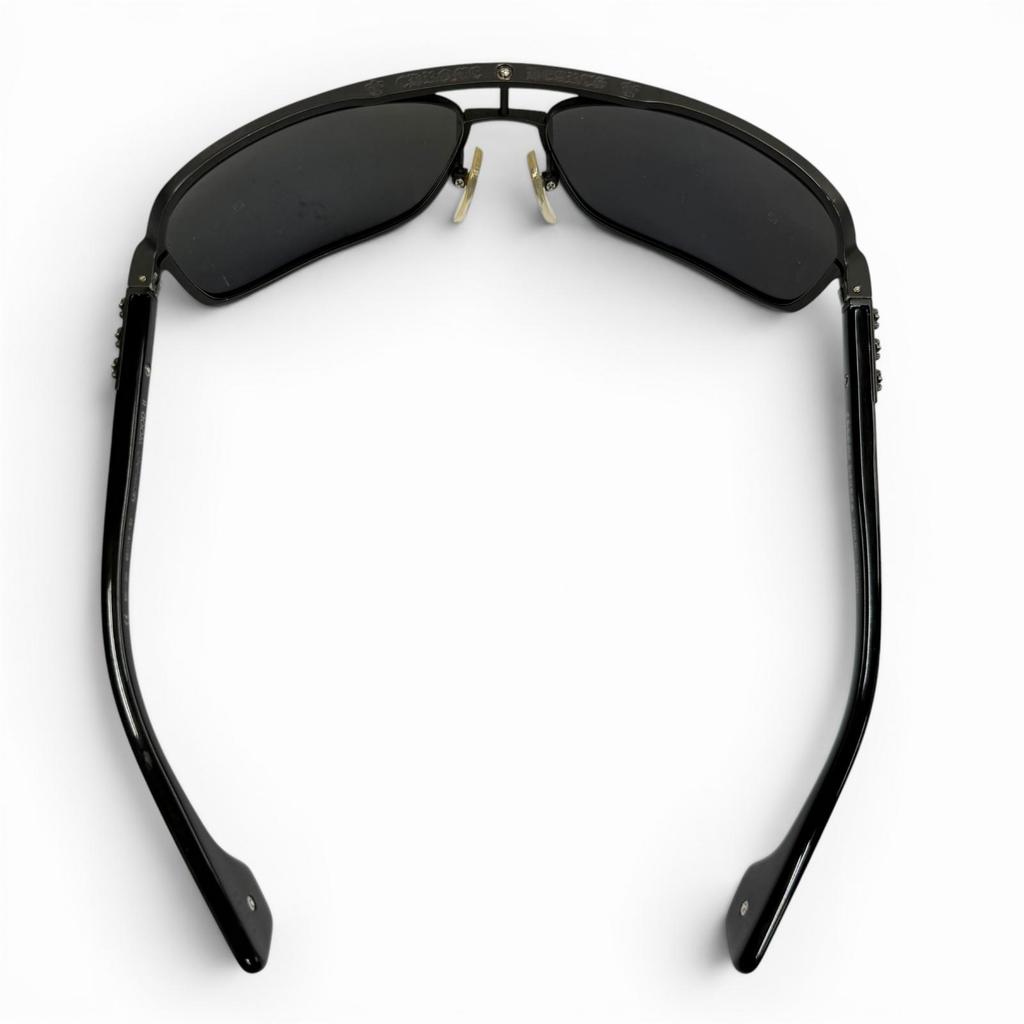 Very Good CHROME HEARTS sunglasses MORNING WOOD II black 925 Used