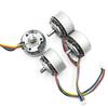Multi-Voltage Outer Rotor Brushless Motor with Built-in Driver, PWM Speed Control, D-Shaft 6mm, DC 12-24V