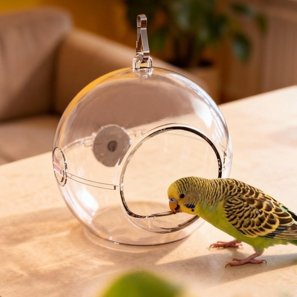 Spherical Transparent Bird Nest Wear-resistant Hanging Bird Breeding Nest Comfortable Thickened Squirrel Bed Pet Supplies