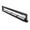 RJ45 Through Coupler 24 Ports Anti Interference 10G Ethernet Supported CAT5e Patch Panel for 19