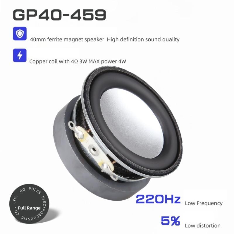 40mm 1.5inch Full Ranged Speaker With 4Ohm 3W Power Enhances Auditory Clarity And Metal Durability