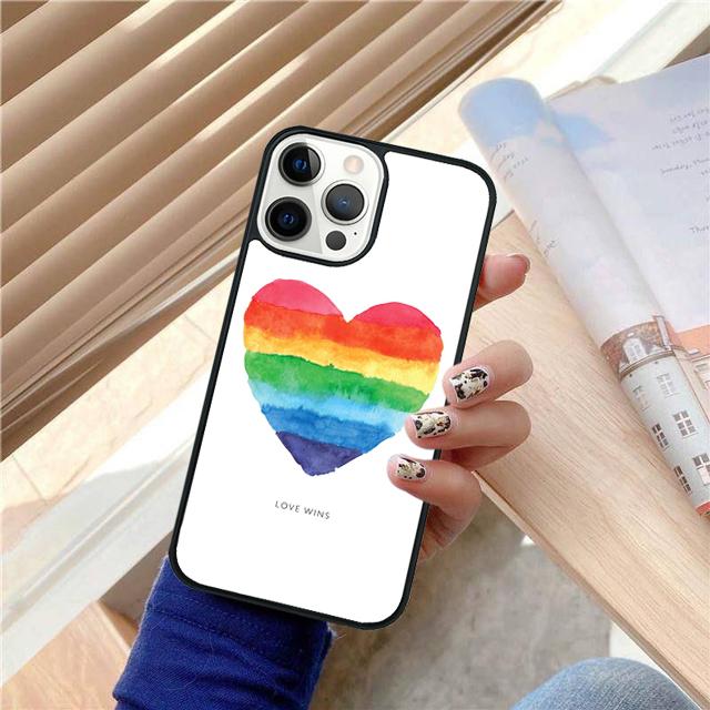 LGBT Love Wins Coque Shell For iPhone 17 Air 15 16e 14 13 12 Pro Max 11 Pro Max Plus Phone Case Cover
