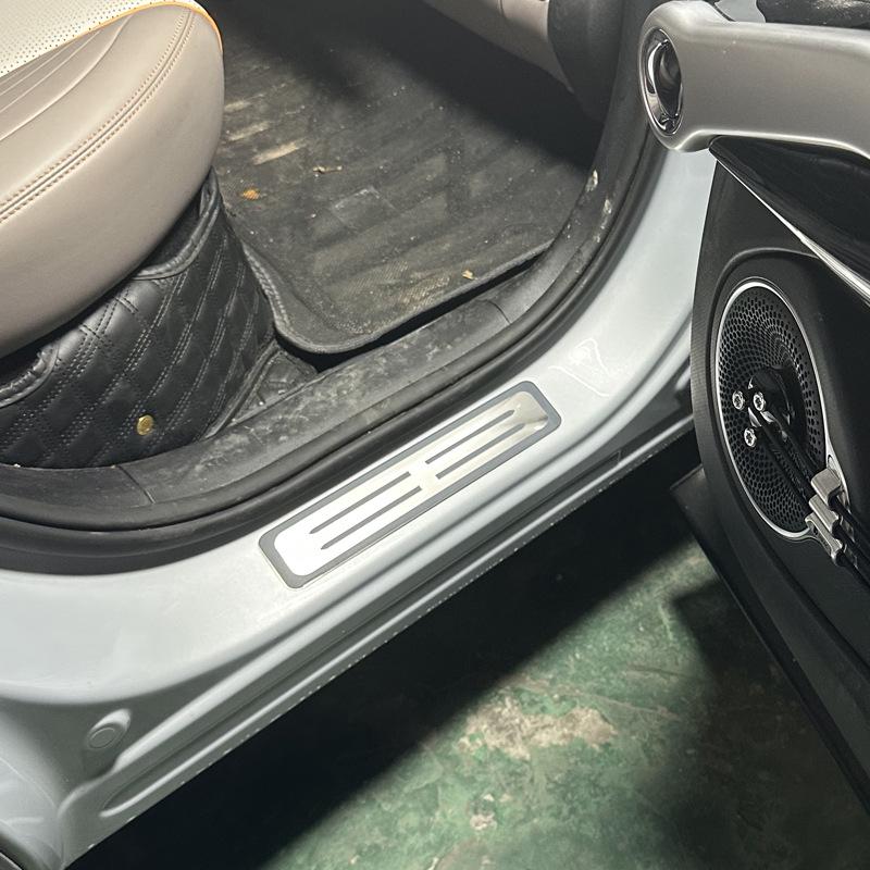 Universal Anti-Scratch Car Door Sill Protector Strip with Double Stripe Design