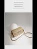 "2025 Fashion Women's Cowhide Shoulder Bag: Tofu Design with Pig Nose Accent"