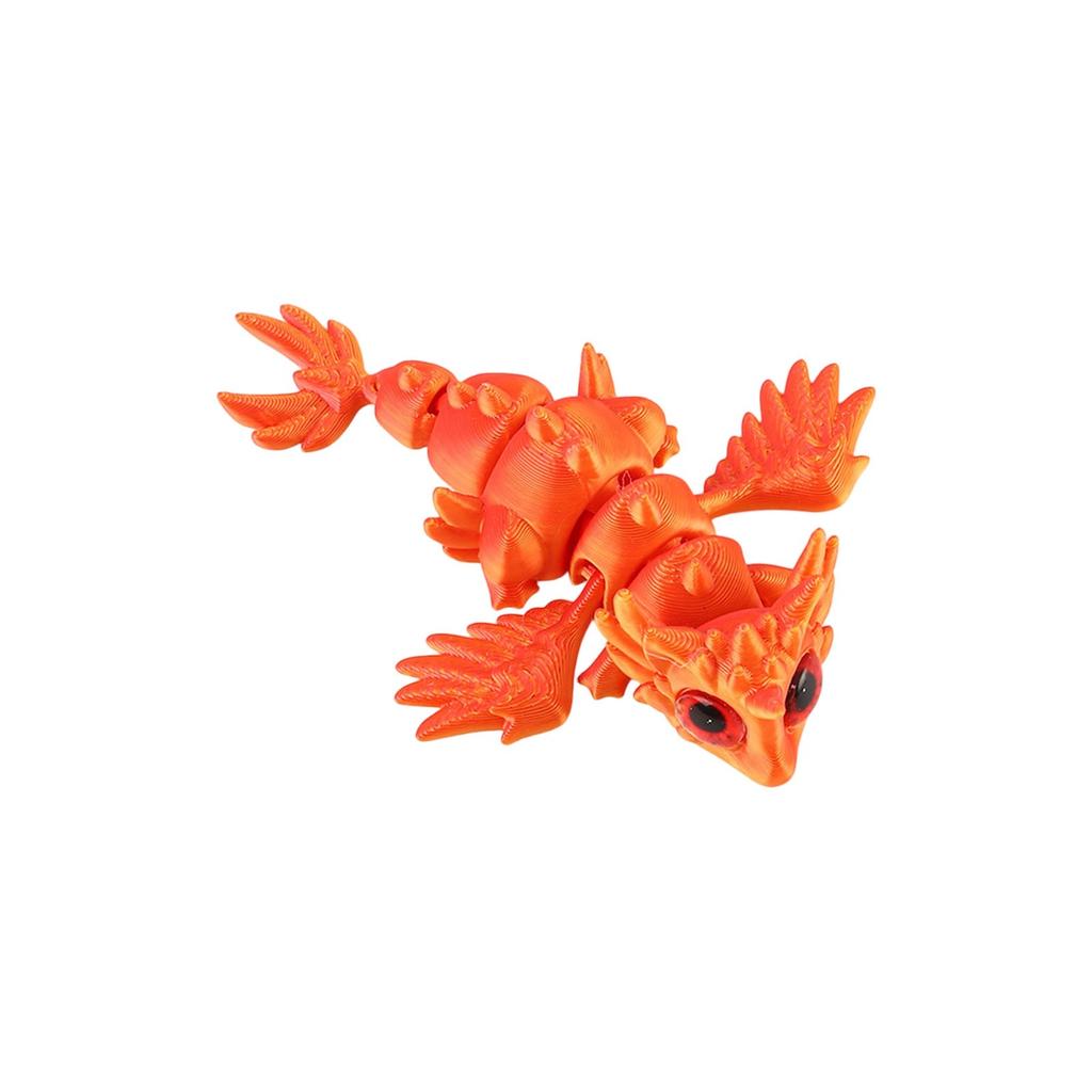 3D Printed Flying Dragon Crafts Ornaments Gifts Creative Hand-made Animal Joint Activity Model Ornaments Toys