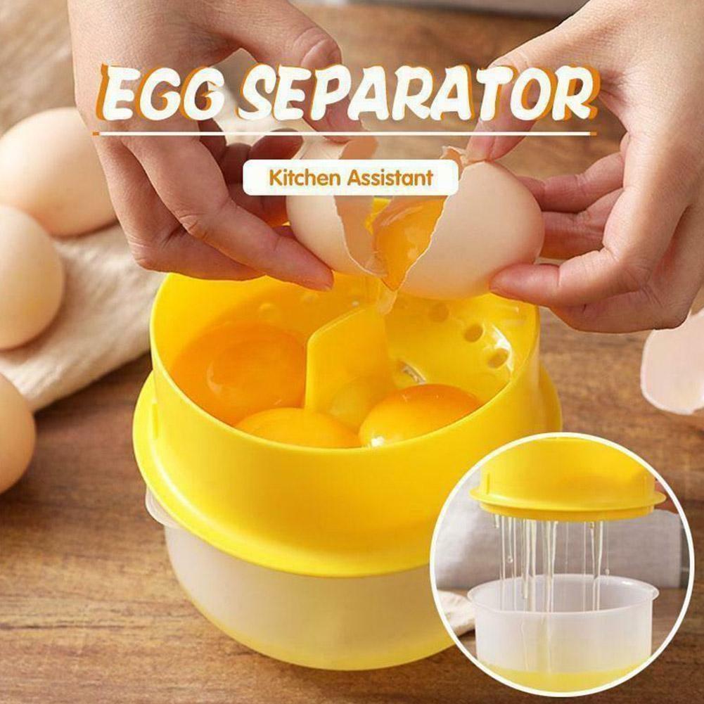 Egg Separator Egg White and Yolk Egg Separator Cooking Filter Kitchen