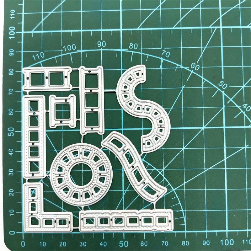 Photo Film Projection Design Style Metal Cutting Die Stencil for DIY Scrapbooking Album Photo Embossing Paper Card Craft Decor