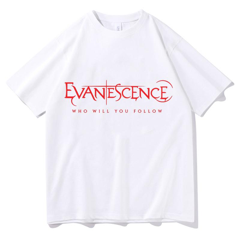 Evanescence Who Will You Follow Design Tshirts Oneck Summer Short Sleeve Unisex Tshirts Unisex Fashion Cotton Female Streetwear