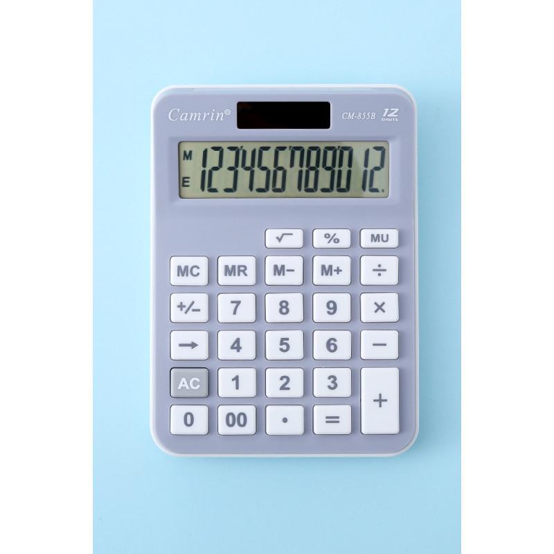 Versatile 12 Mini Digit Solar Power Calculator Colorful Design Offices Tool