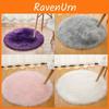 Faux Fur Rug With Machine Washable Circular Design For Bedroom And Living Room Decor