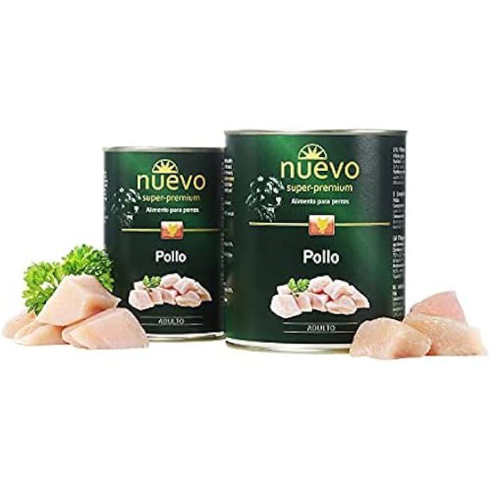 Aliment Complet - NUEVO - Canette Chien Adulte - Poulet - 400 G - Super Premium