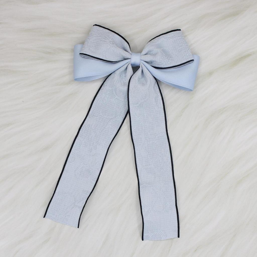 Korean Style Bow Hair Clip - Simple & Sweet Women's Ribbon Accessory