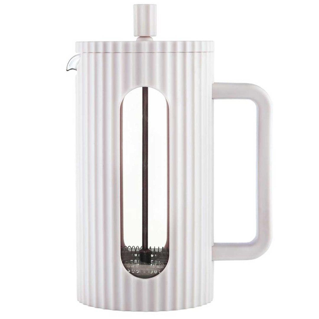 Kolbenkanne für Kaffee/Tee 1000ml klausberg kb-7753 weiß lumarko!