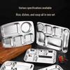 OEING 304 Stainless Steel Canteen Lunch Tray