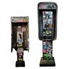 Miniature American Payphone Decoration 1/12 Scale Vintage Mini Graffiti Payphone Model Dollhouse Urban Street Phone Home Office Ornament