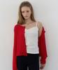 LETTERA Cotton Crochet Knit Cardigan
