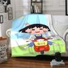 1pc Chibi Characters Collection Flannel Blanket,Ultra Soft Warm Plush Throw for Home Bedroom Bed Sofa Cover Camping Picnic Gift Y7245
