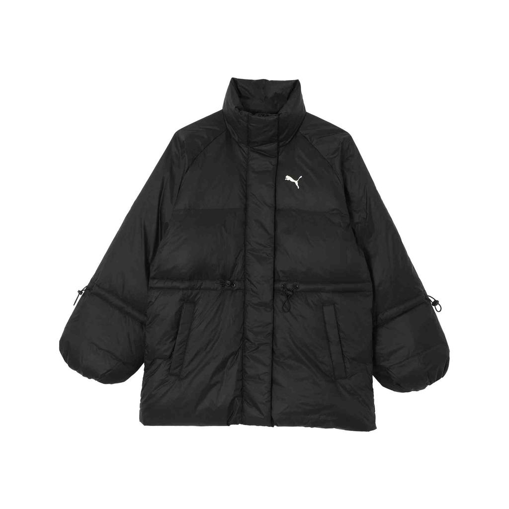 Puma Warm Solid Color Stand Collar Comfortable Long Sleeve Down Jacket Women outerwear Black 631638-01