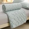 Knitted Thin Duvet 100x150cm 150x200cm Floral Print Quilt Soft Breathable Lightweight Summer Comforter Single Double Bed Blanket