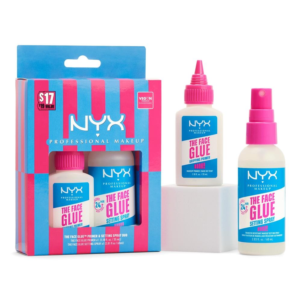 Nyx Professional Makeup The Face Glue Primer And Setting Spray Duo Kit