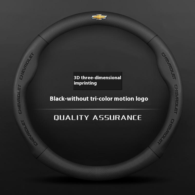 Leather Car Steering Wheel Cover For Chevrolet Malibu Sail Equinox Cruze Cavalier Menlo Bolt Aveo Onix Capti Cavalier Accessorie
