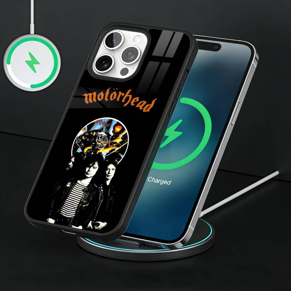 M-Motorhead Rock Band Phone Case For iPhone17,16,15,14,13 Plus,Pro Max Magnetic For Magsafe Wireless Charging