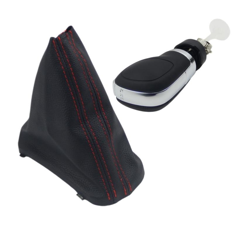 For VW VOLKSWAGEN Golf 6 MK6 DSG Gear Shift Knob Stick Pen Lever Shifter Gaiter Boot Collar Car Styling Accessories