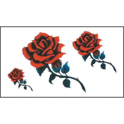 Flowers Tattoos Waterproof Body Temporary Tattoos Sticker Removable