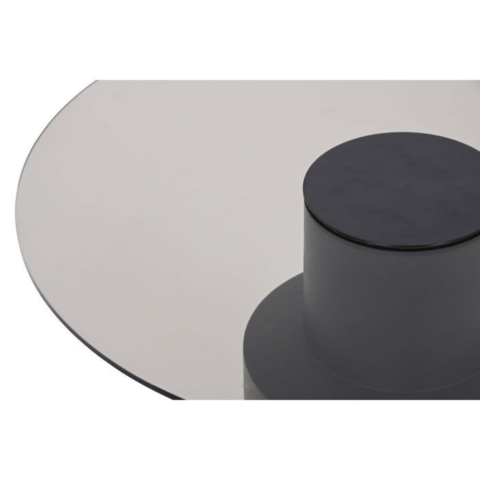 Table basse - DKD HOME DECOR - 80x80x40 cm - Verre - Bois de manguier - Design moderne