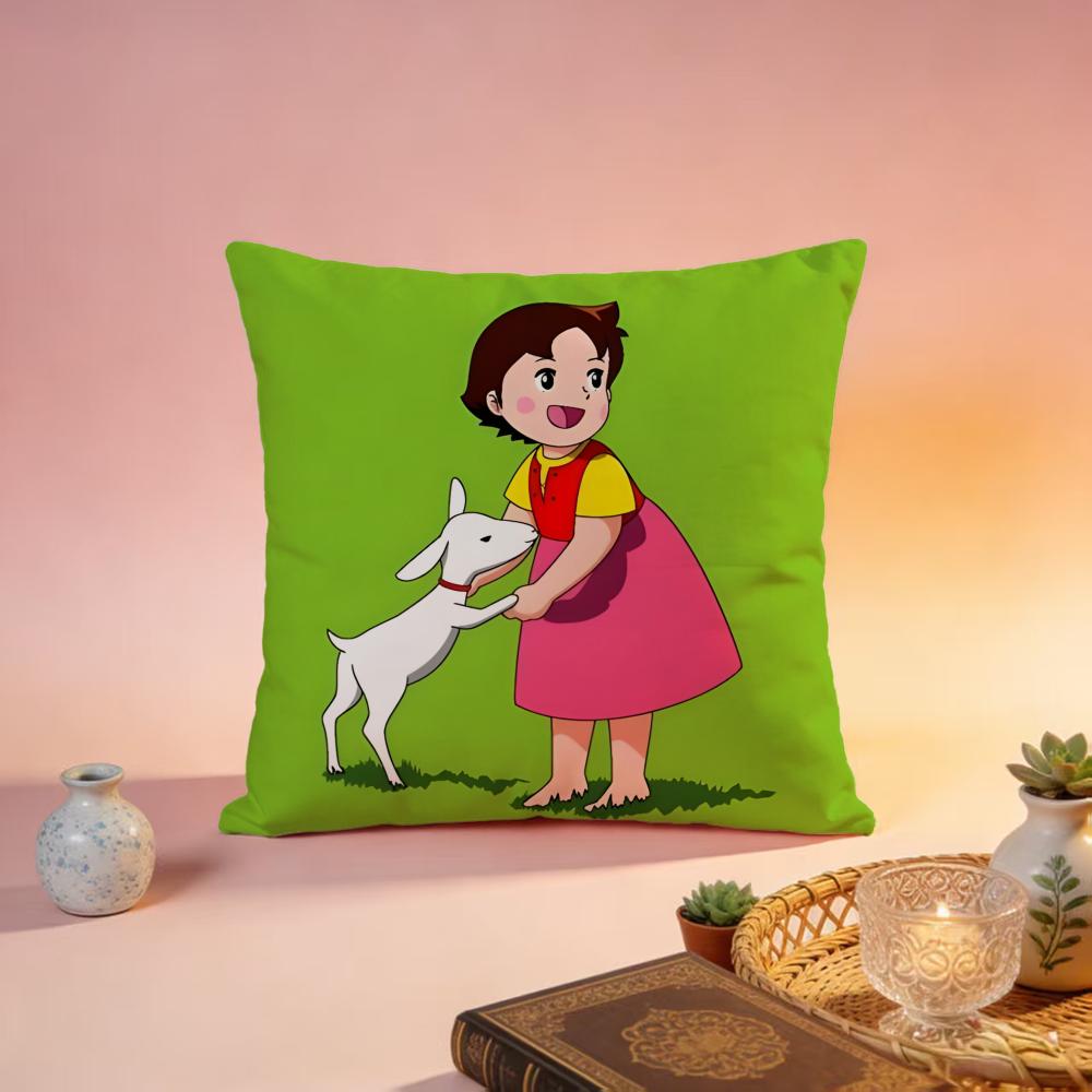 Trending HHeidi Girl of the Alpsed Cushion Cover Premium SkinFriendly Pillow Case MultiPurpose for Home Office Travel