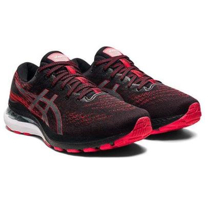Gel Kayano 28 4E Larga Nero Rosso Elettrico 1011B191-002