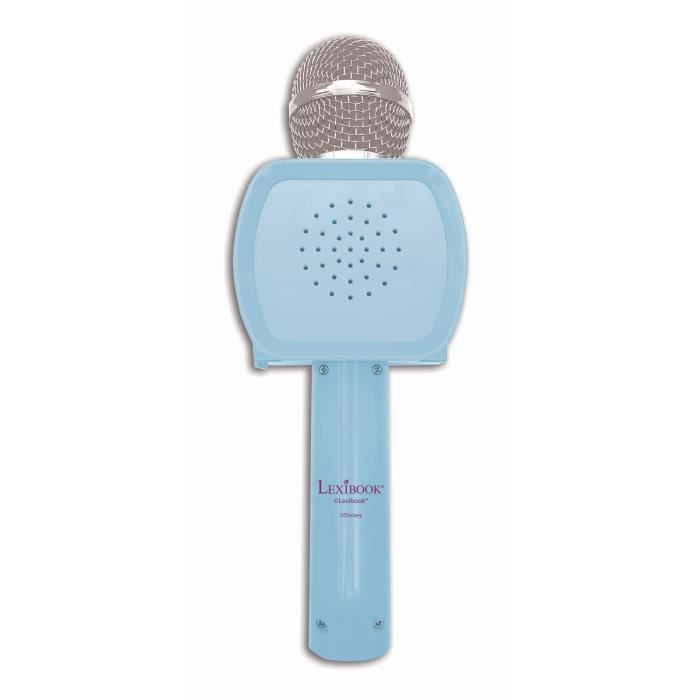 Micro Karaoké sans fil Reine des Neiges - LEXIBOOK - Enceinte Bluetooth® intégrée - 3 tonalités de voix