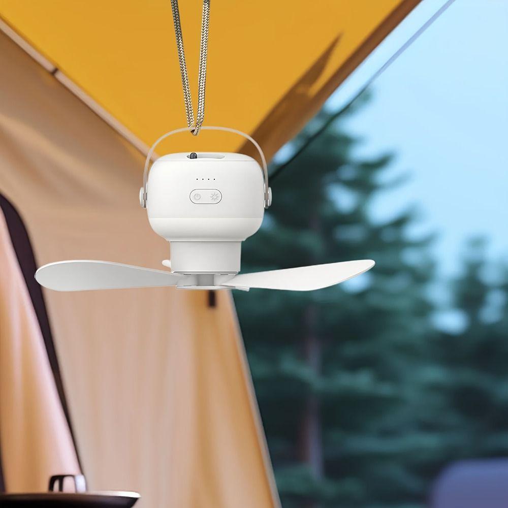 Night Light Wireless Mini Fan Rechargeable Electric Remote Control Fan  Ventilation Cooler