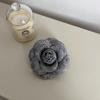 Elegant Camellia Bow Brooch: Retro Pearl Flower Corsage Pin