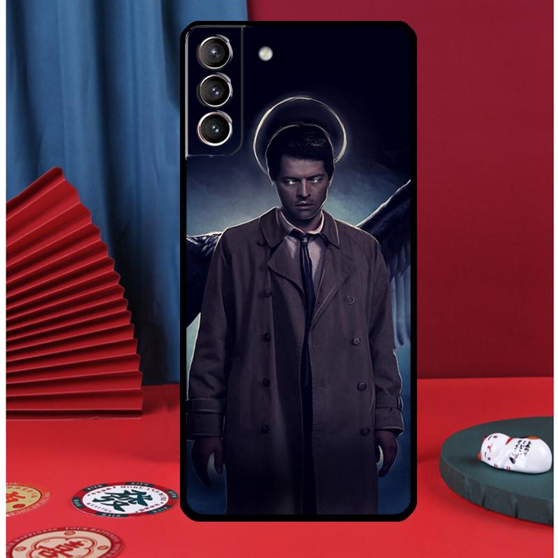 Angel Castiel Supernatural Phone Case For Samsung Galaxy S25 Ultra S9 S10 S20 S21 FE S22 S23 Plus S24 Ultra Back Cover