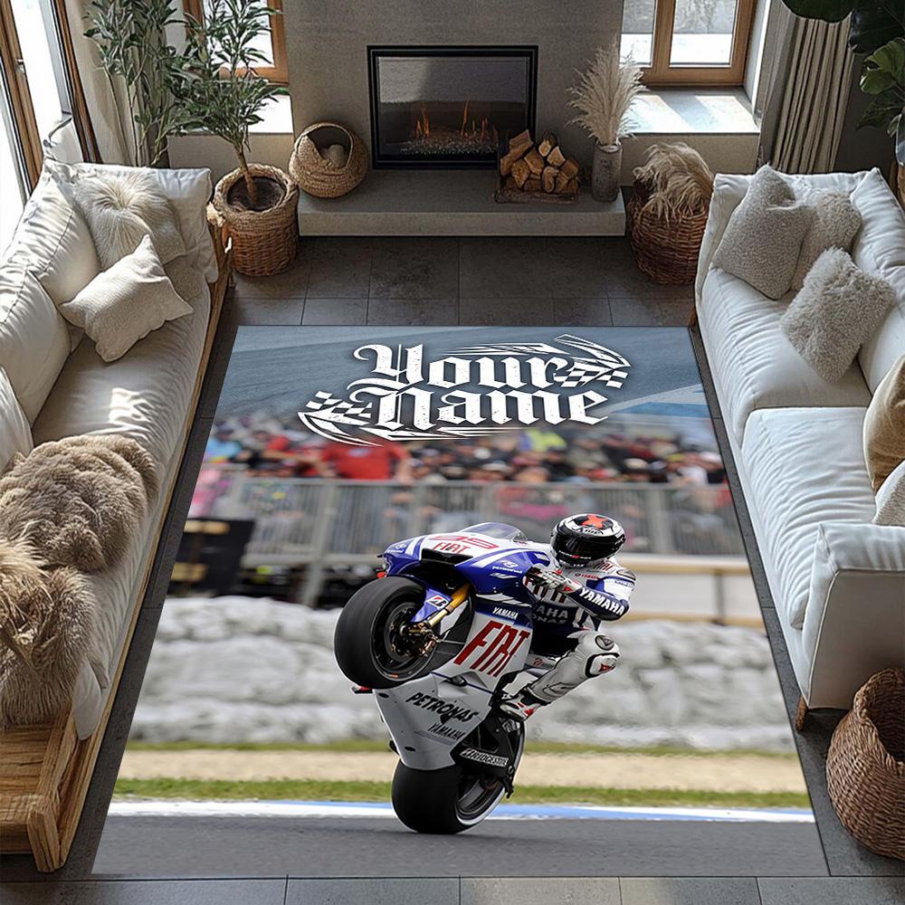 Jorge Lorenzo Customize Your Name Area Rug Design For Study Room Dining Room Foyer Entryway Antislip Rug Decorate Offices Spiritual Gift