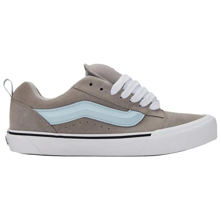Vans Knu Skool Skateboard Shoes Unisex Gray Blue