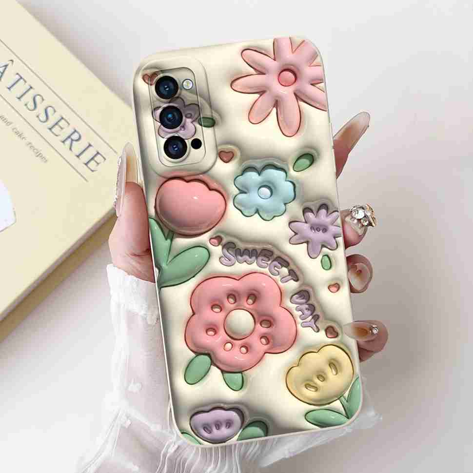 Für Oppo Reno4 Pro 5G Hülle CPH2089 Luxus Kunst Bemaltes Cover Für Oppo Reno4 Reno 4 Pro 5G Handyhülle Schutzhülle Weiche Abdeckung