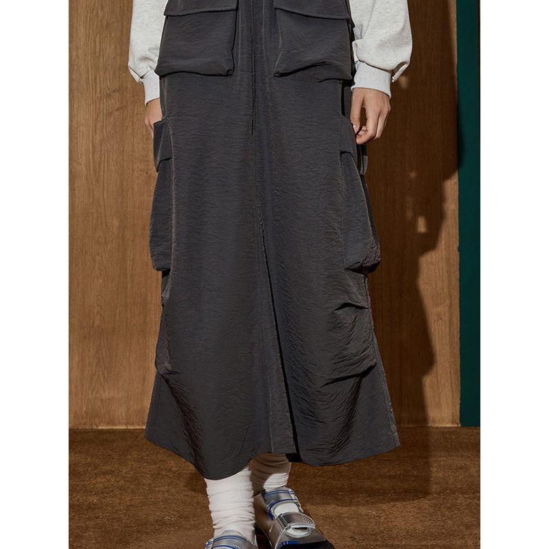 Coolhut Tooling Style Casual Elastic Waist 2025 Fall New Arrival Women's Fashion Loose All-Match Tutu