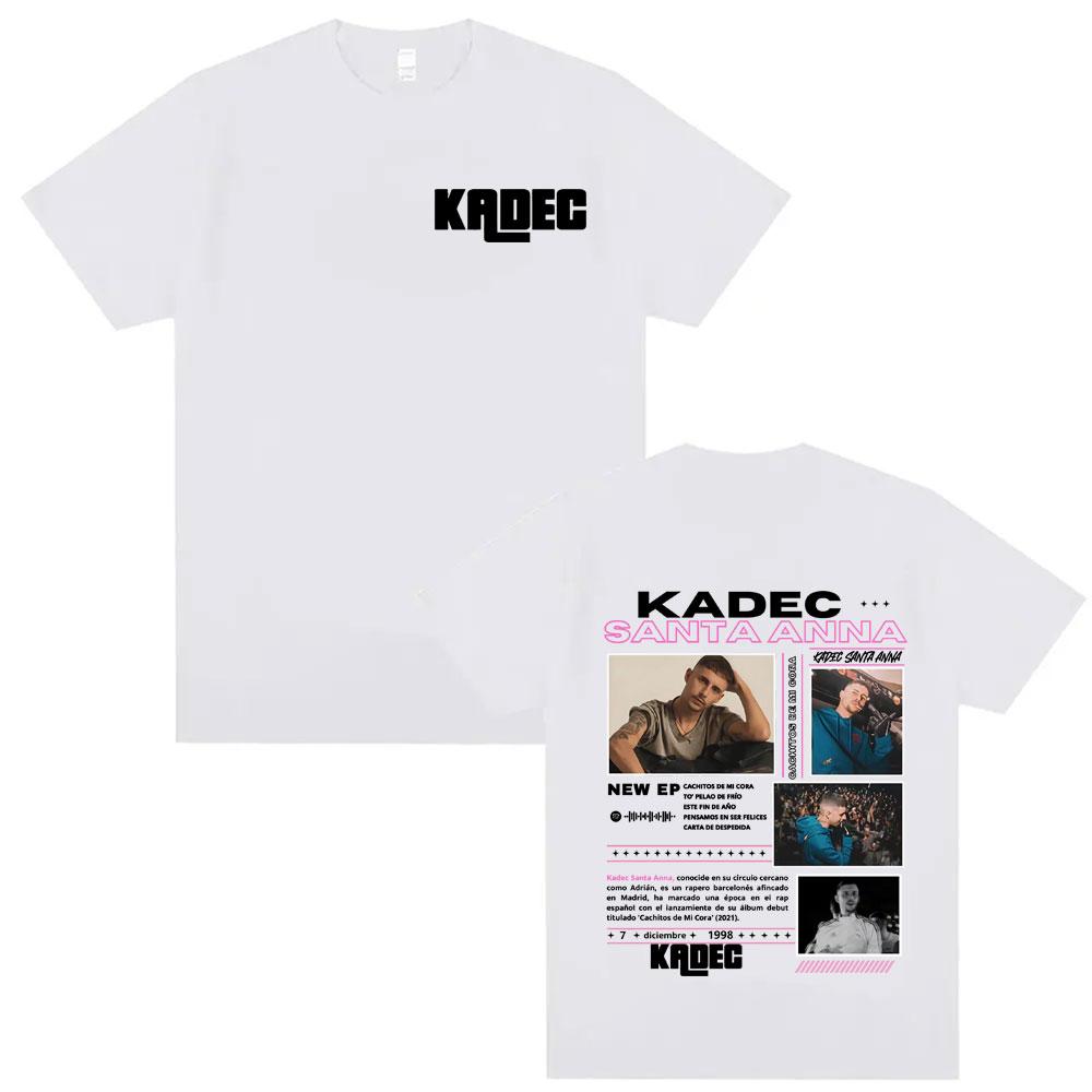Rapper Kadec Santa Anna Tour 2025 Cover T Shirts Unisexs Women Harajuku Vintage Fashion Hip Hop T Shirt ONeck Loose Tshirts Tops