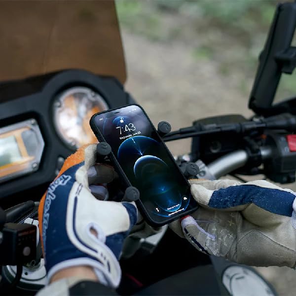 RAM MOUNTS Handlebar Clamp Mount Set for Phablets with Black X-Grip & U-shaped Tether, RAM-B-149Z-UN10U